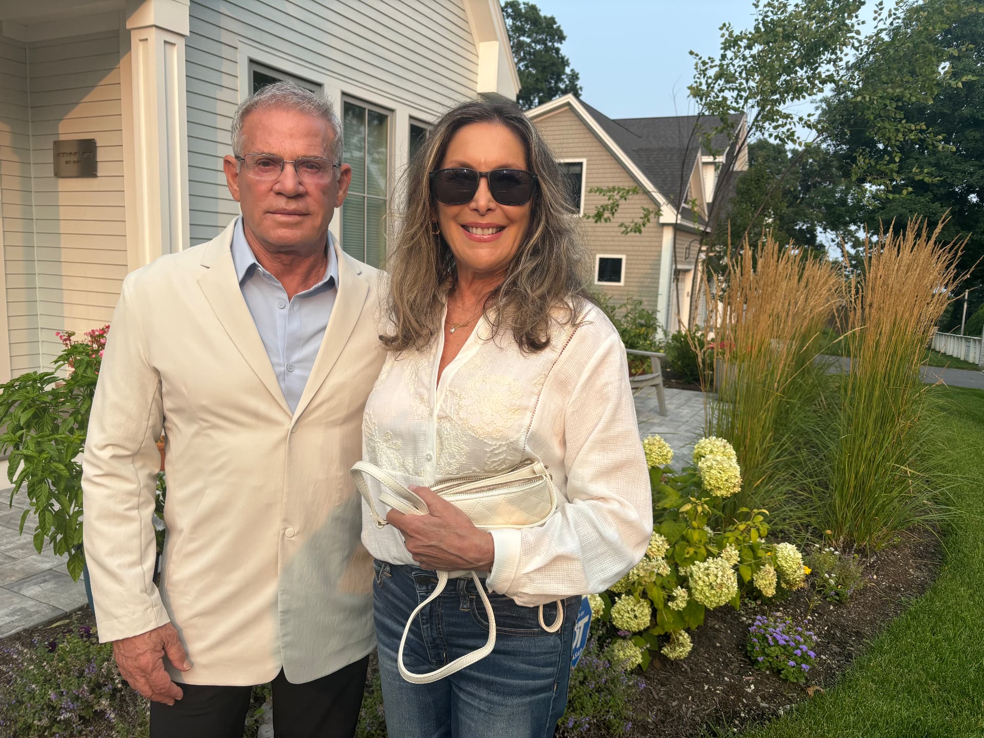 Harrise outdoors on a summer evening